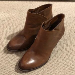 Brown luck brand booties